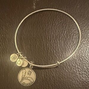 Alex and Ani Silver Pisces Charm Bracelet
